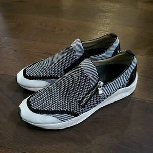 GEOX Black and White Men's Slip-On Shoes Size 9